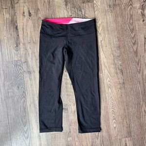 Lululemon Athletica Black and Pink Leggings